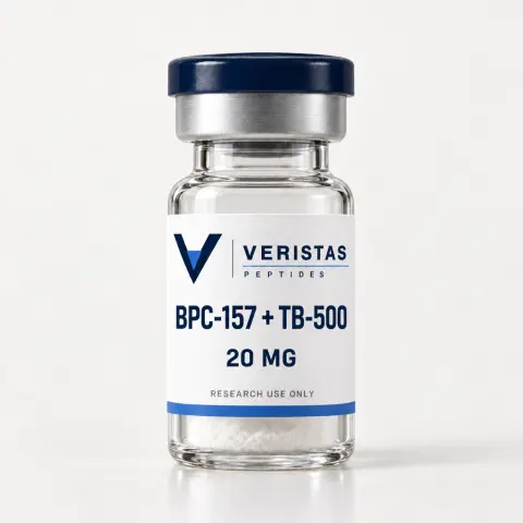 BPC-157 + TB-500 Blend 20mg research vial, Veristas Peptides