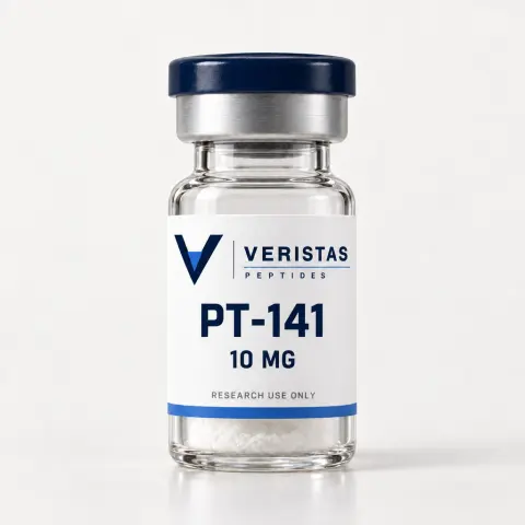 PT-141 (Bremelanotide) 10mg research vial, Veristas Peptides