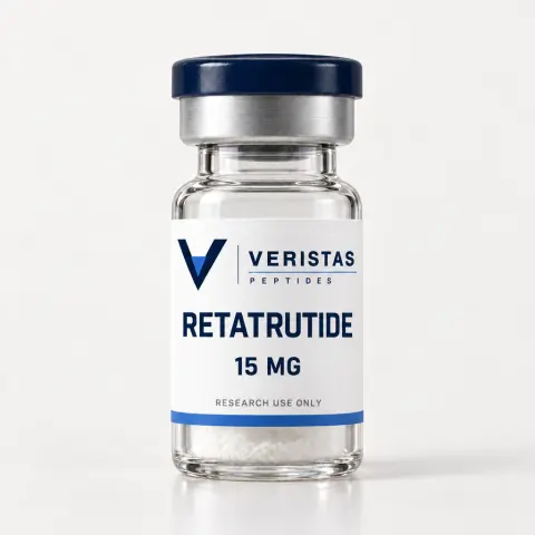 Retatrutide 15mg research vial, Veristas Peptides