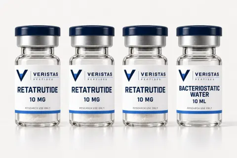 Retatrutide Starter Kit research vial, Veristas Peptides