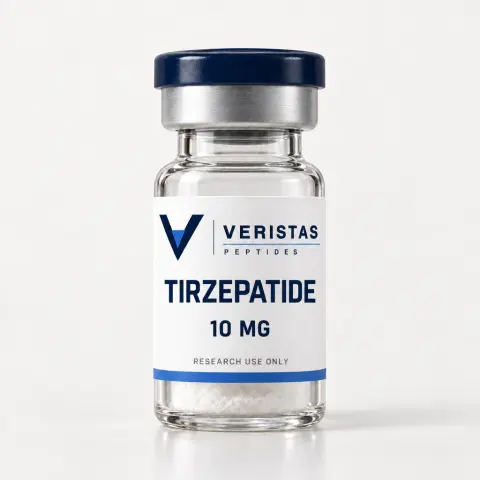 Tirzepatide 10mg research vial, Veristas Peptides