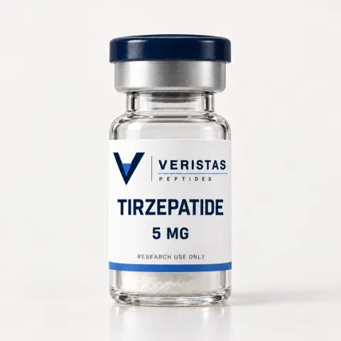 Tirzepatide 5mg research vial, Veristas Peptides