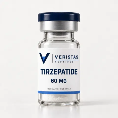 Tirzepatide 60mg research vial, Veristas Peptides